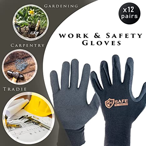Work Gloves Nitrile Foam Grip, Work Gloves, Gardening Gloves