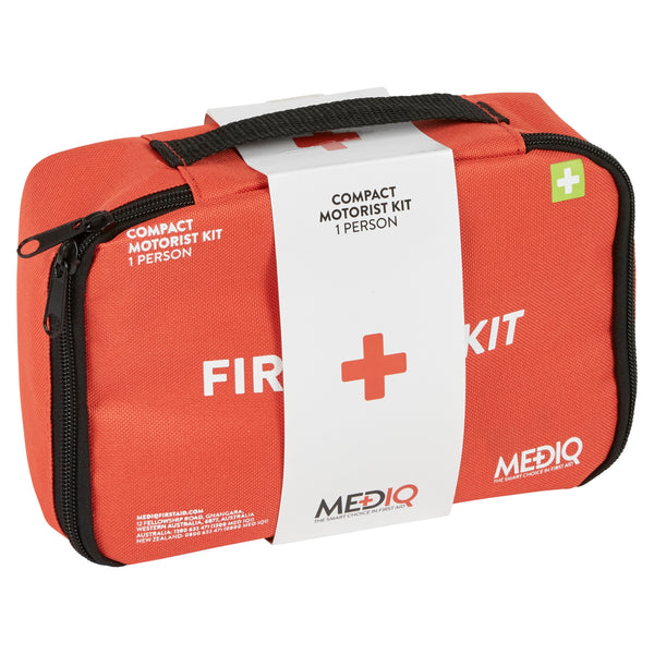 Mediq Compact Motorist First-Aid Kit (Soft Pack) - WHSAFETY