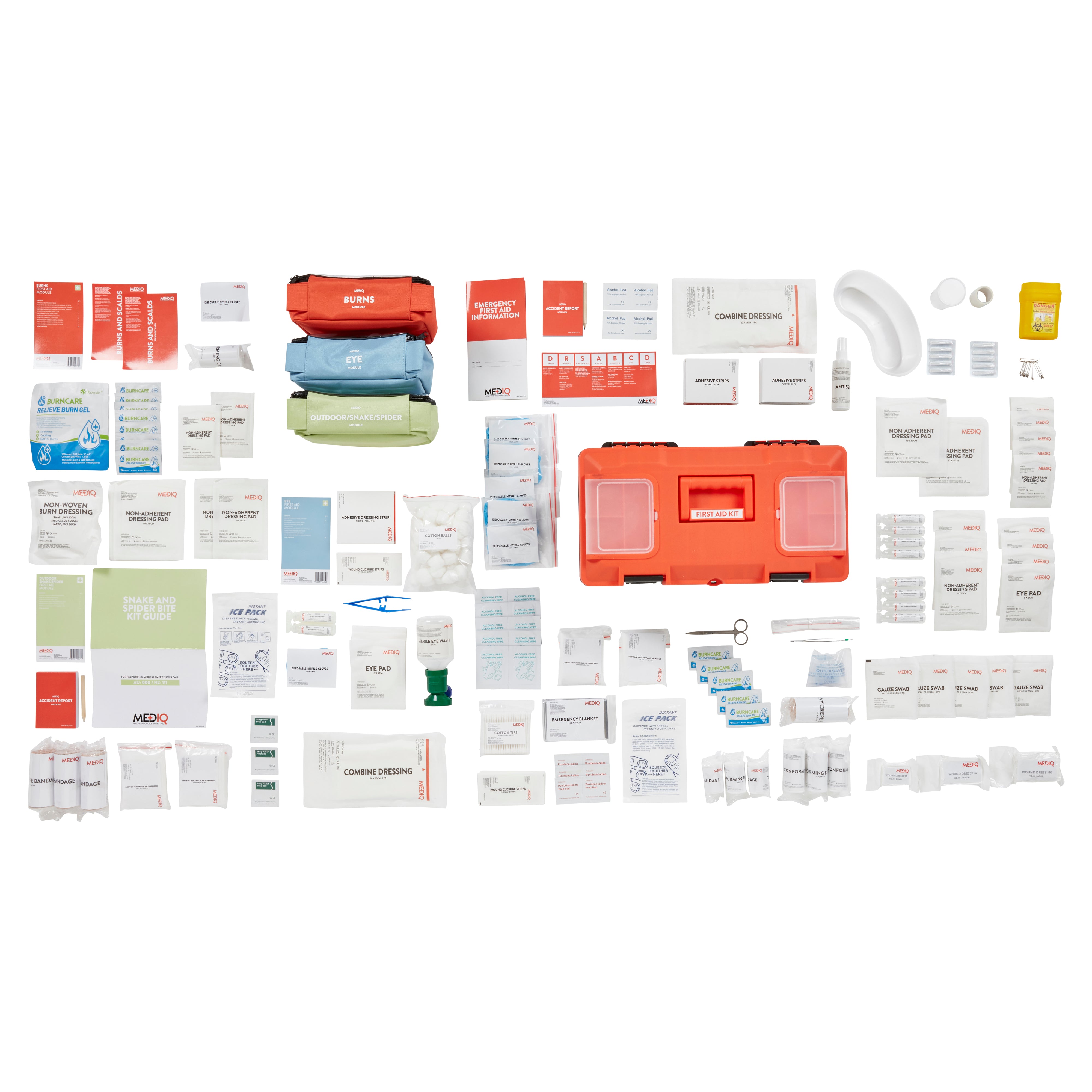 Mediq Industrial Response First-Aid Kit ( Plastic Tackle Box ) High Risk - WHSAFETY