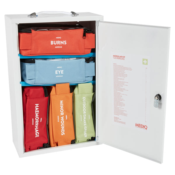 Mediq Incident Ready First-Aid Kit - Metal Cabinet (High Risk) - WHSAFETY