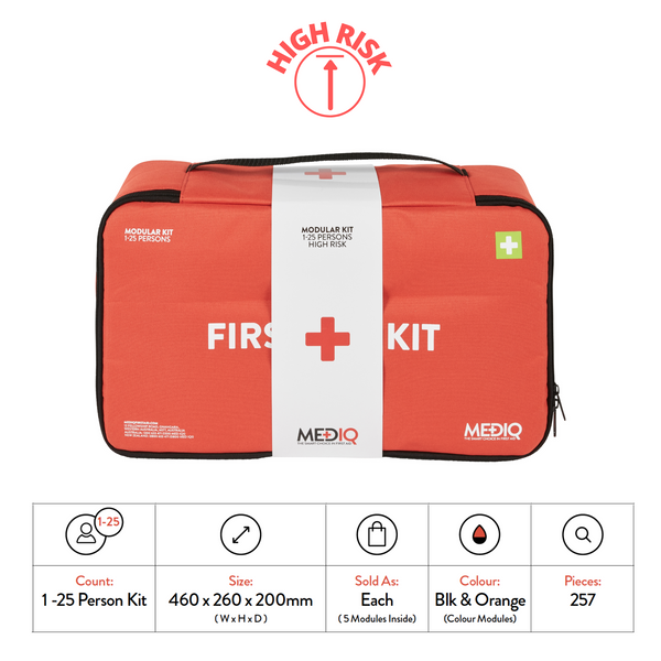 Mediq Incident Ready First-Aid Kit - Soft Pack (High Risk) - WHSAFETY