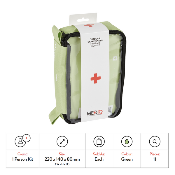 Mediq Outdoor, Snake, Spider Incident Ready First-Aid Module (Soft Pack) - WHSAFETY