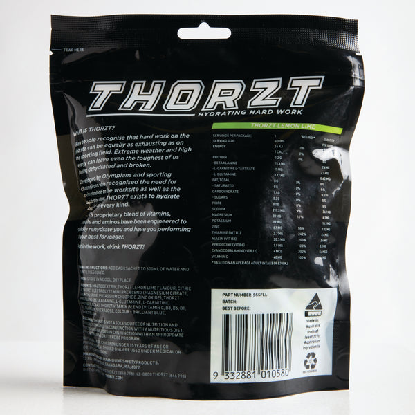 Thorzt Sugar-Free Solo Shot Electrolyte -Lemon Lime - WHSAFETY