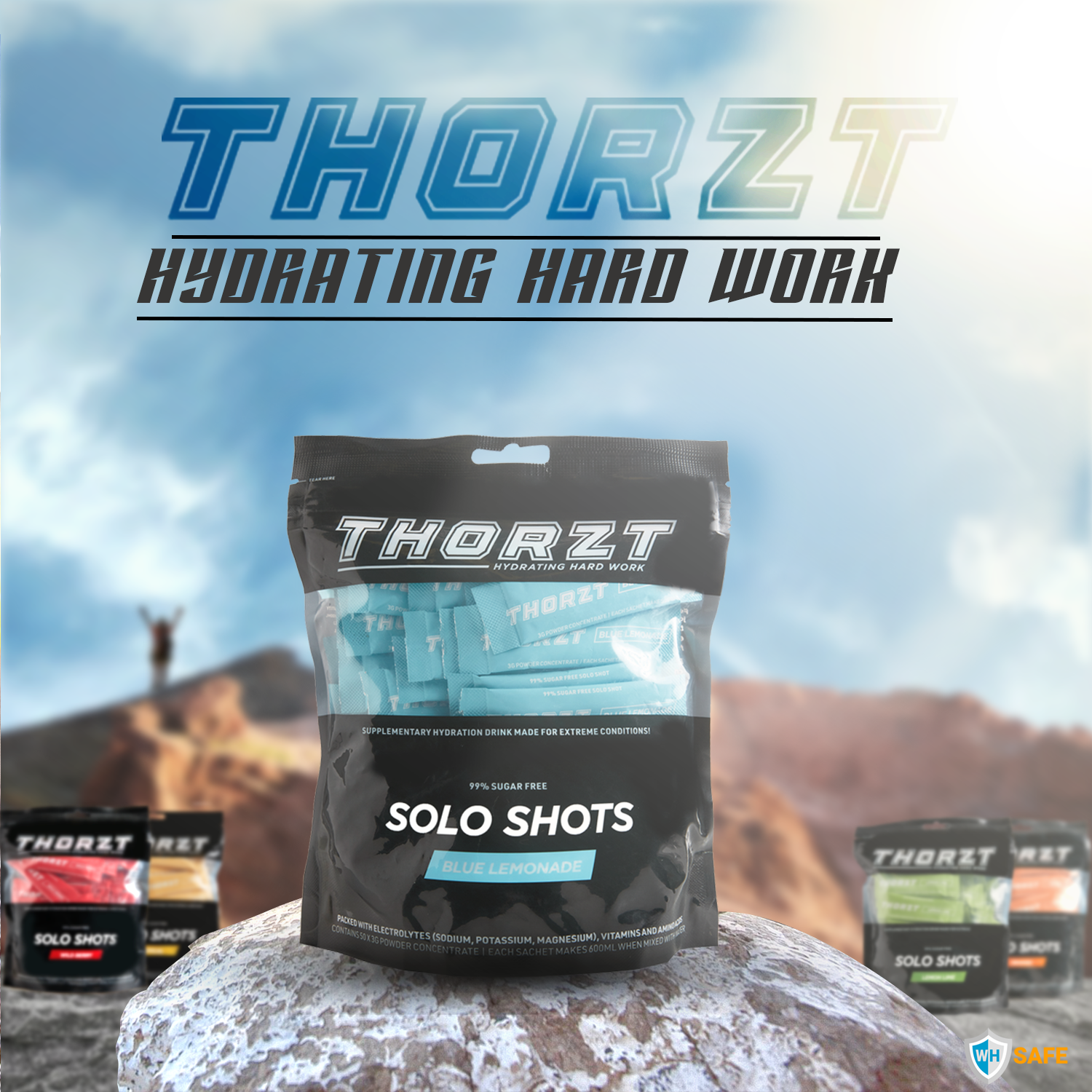 Thorzt Sugar-Free Solo Shot Electrolyte - Blue Lemonade - WHSAFETY