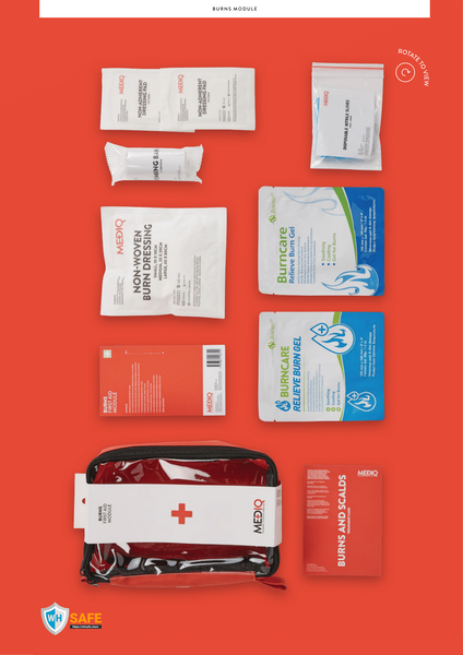 Mediq Burns Incident Ready First-Aid Module (Soft Pack) - WHSAFETY